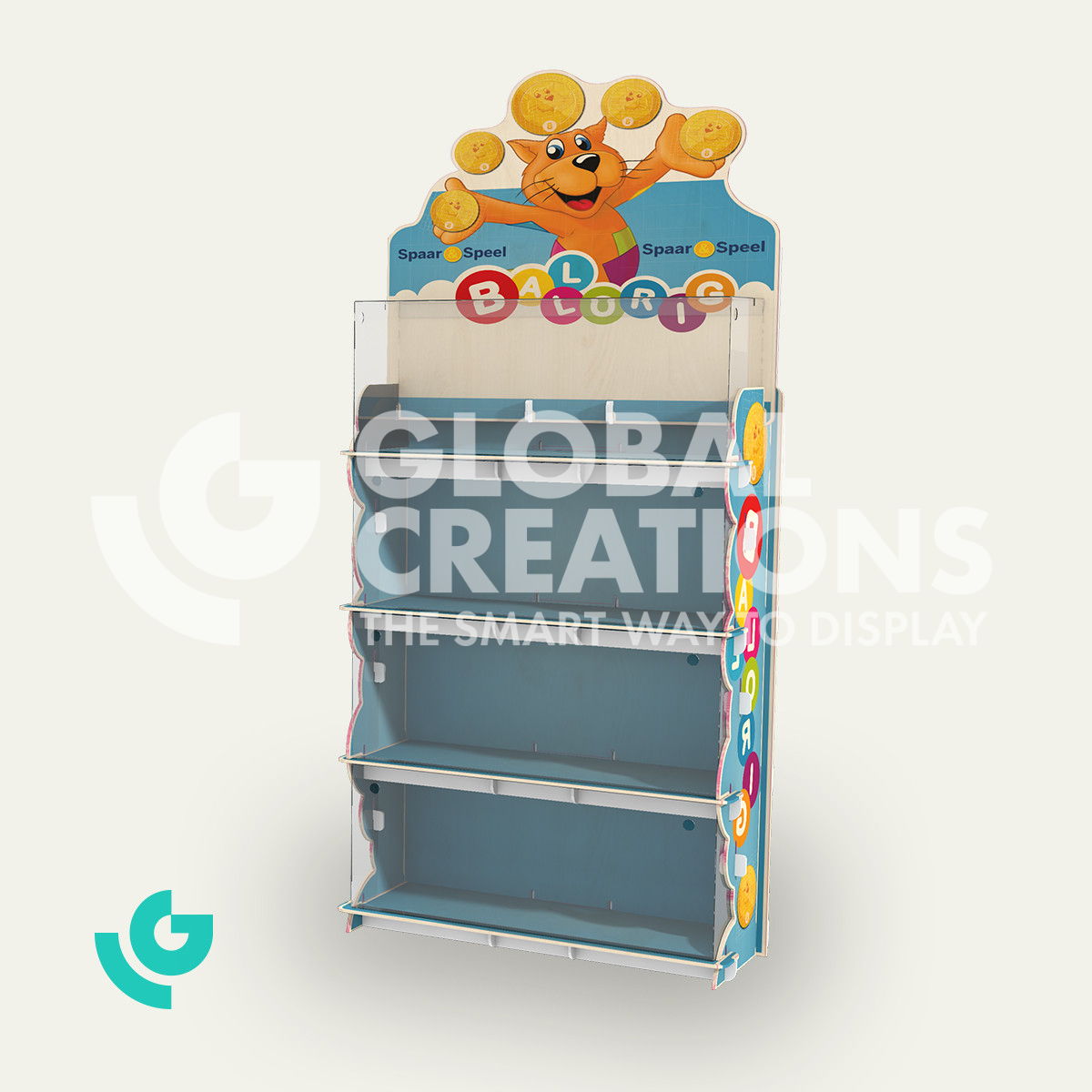 Wooden floor displays - toys (0034)
