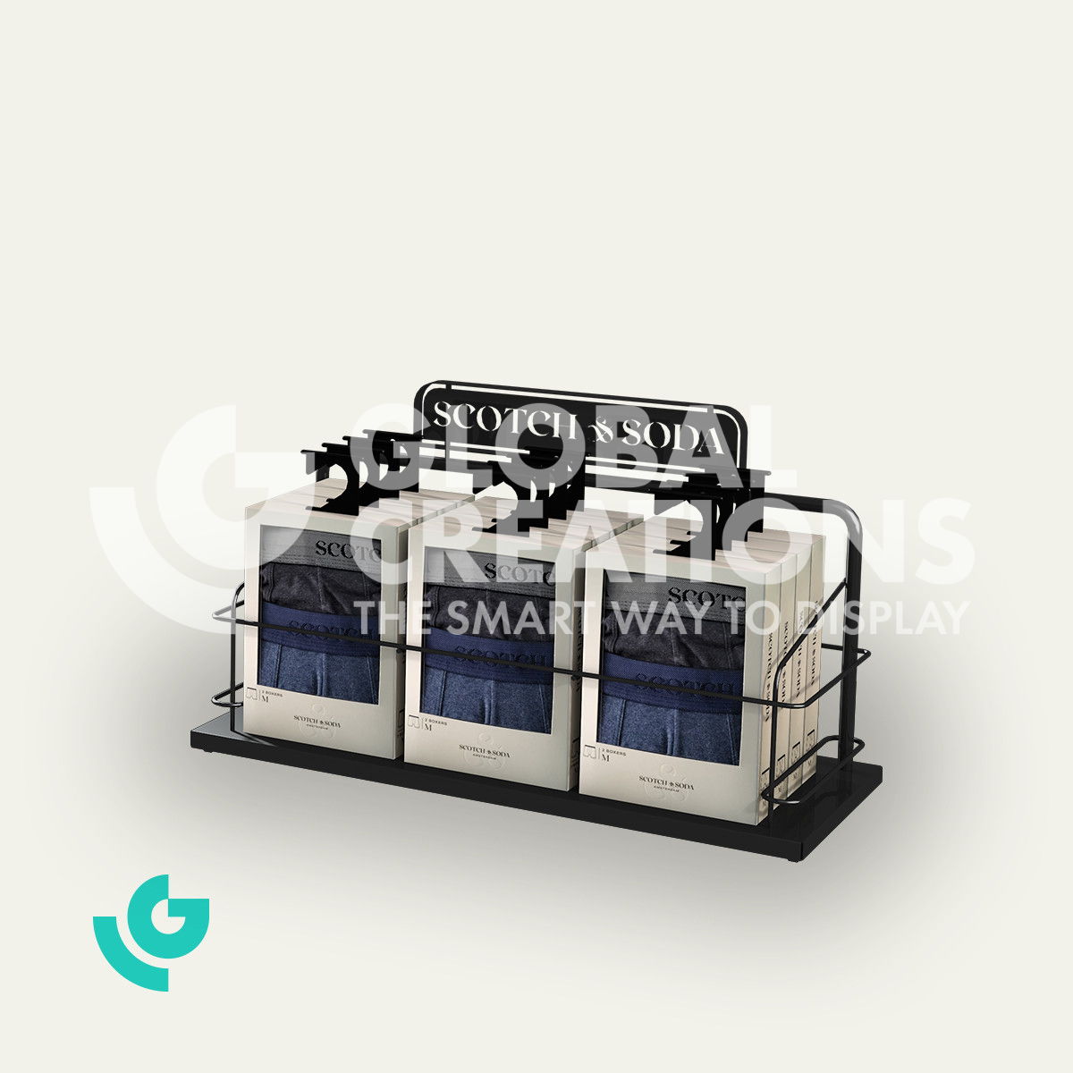 Metal counter displays - clothing (0336)