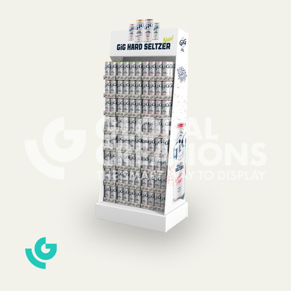 Displays de sol en carton - boissons (0209)