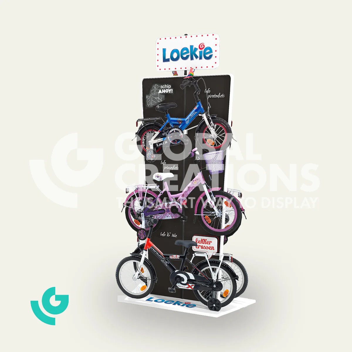 Metal floor displays - cycling (0073)