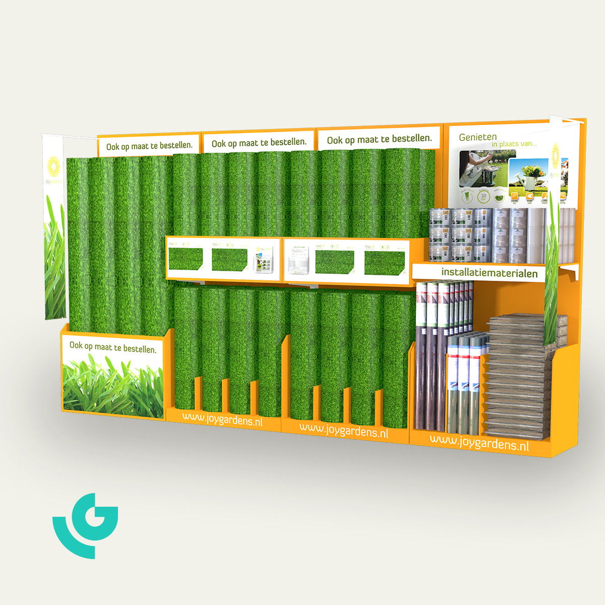 Shop-in-shop en bois - jardin (0085)