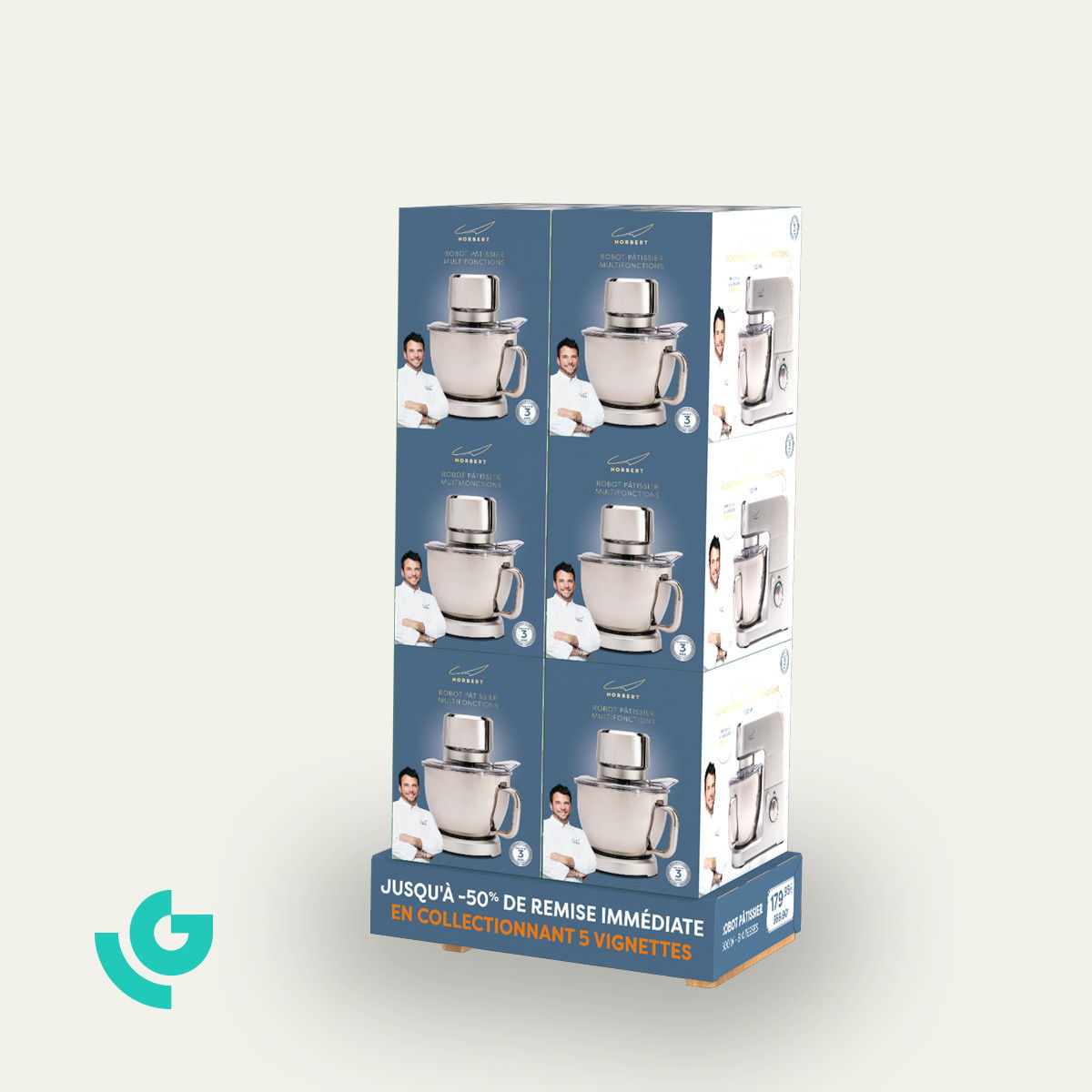 Displays de sol en carton - PDV (0299)