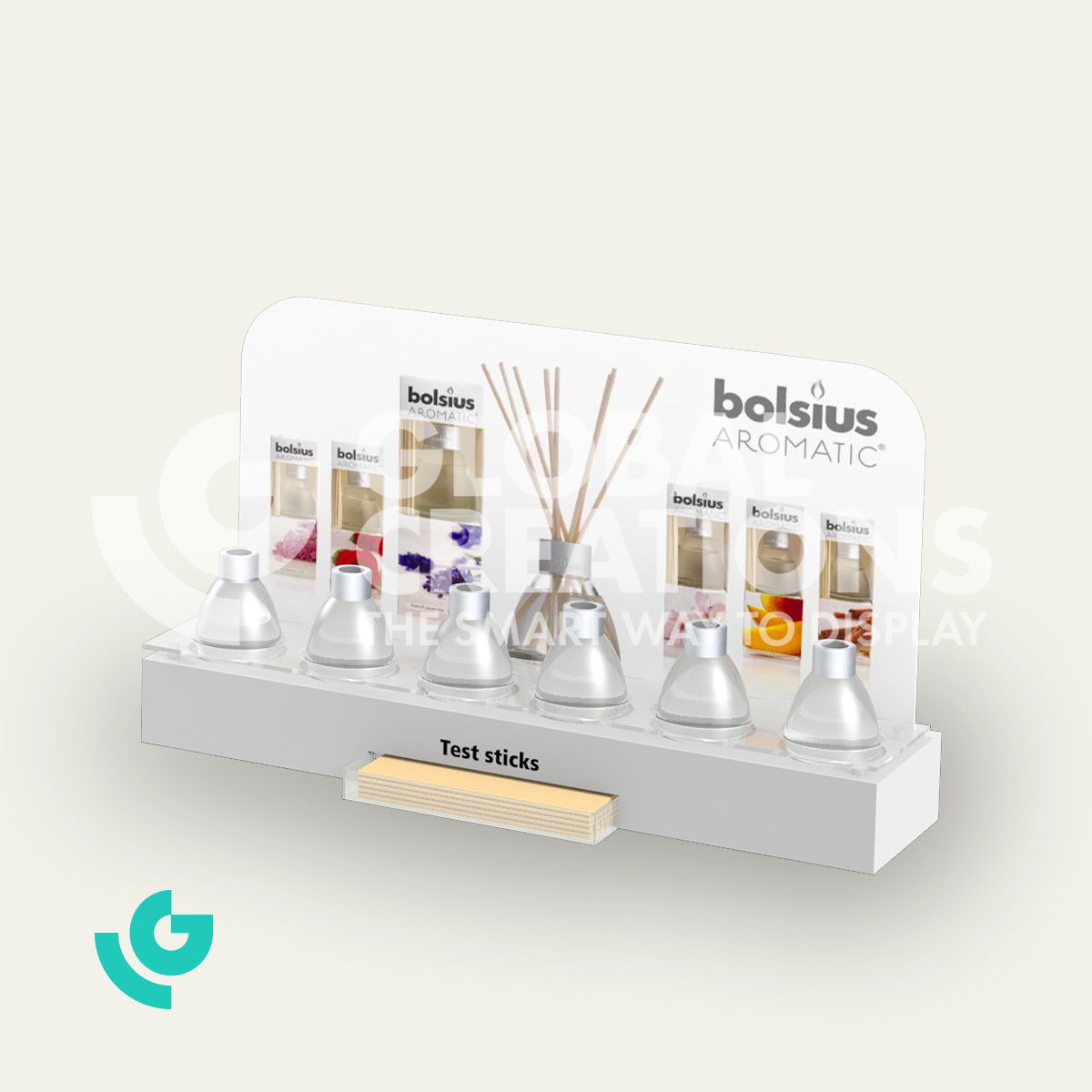 Plastic counter displays - scent (0001)
