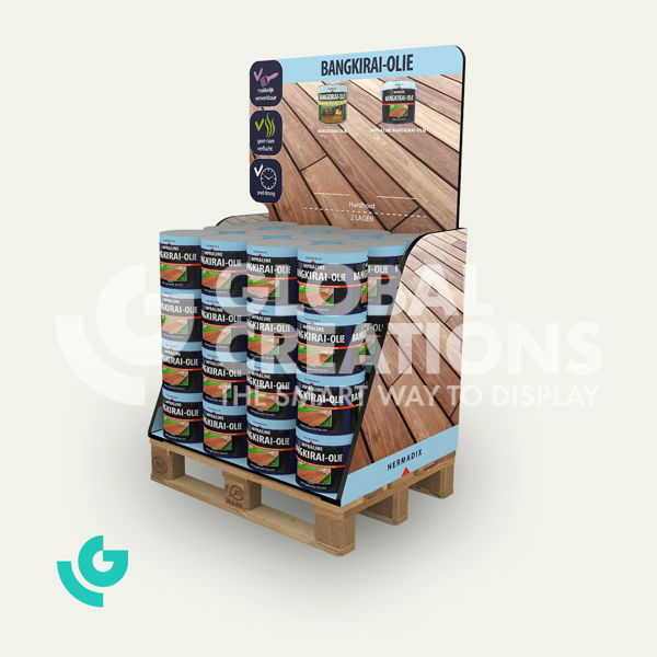 Honeycomb cardboard floor displays - DIY (0213)