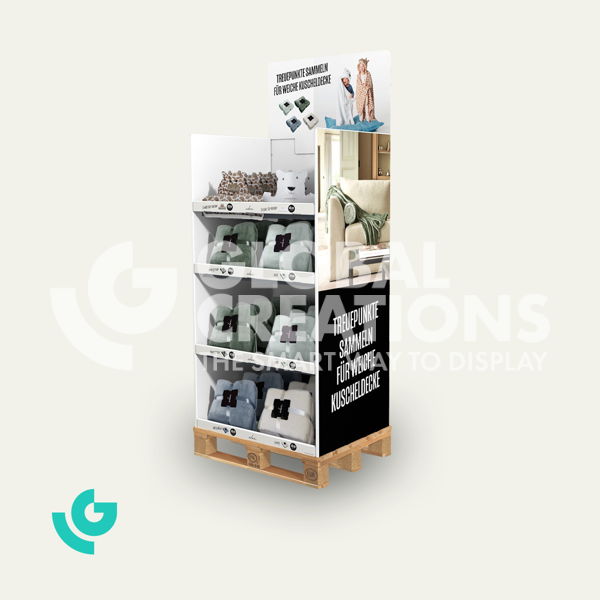 Cardboard floor displays - textiles (0180)