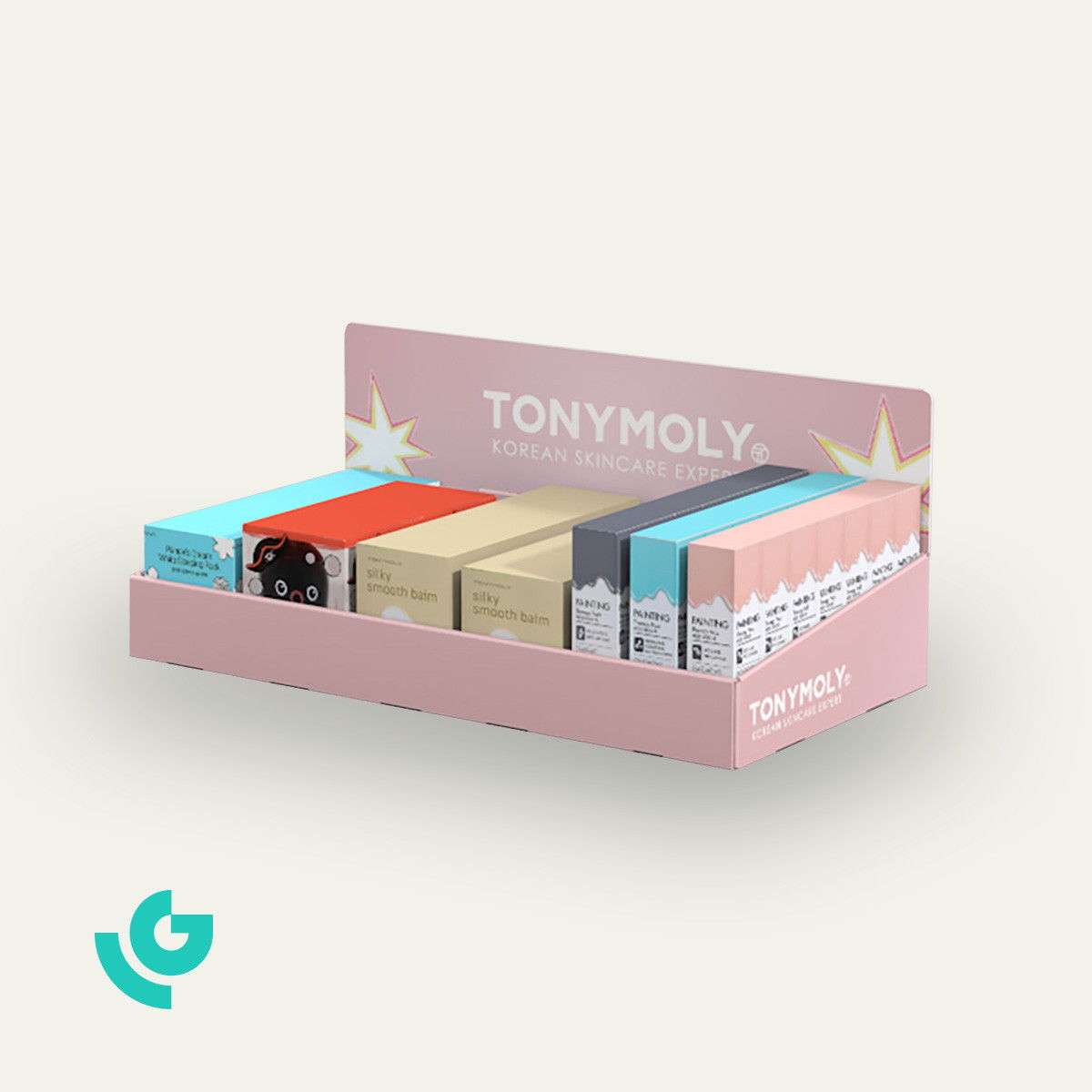 Displays de comptoir en carton - soins (0400)