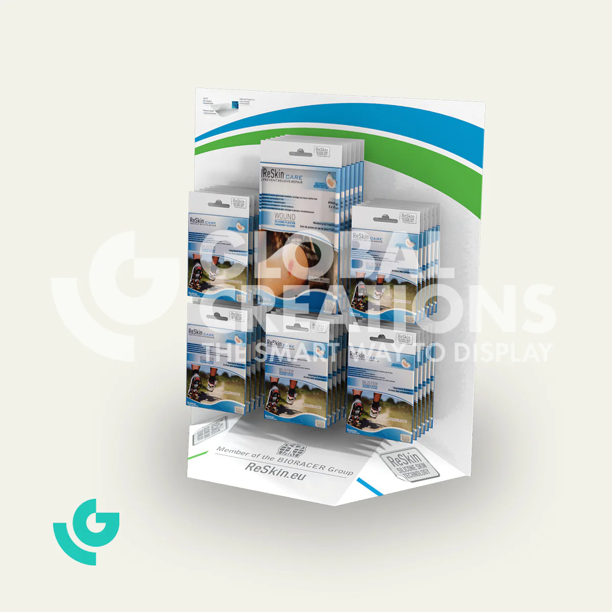 Cardboard counter displays - healthcare (0105)