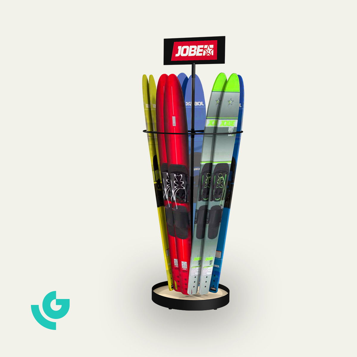 Displays de sol en métal - sport (0045)