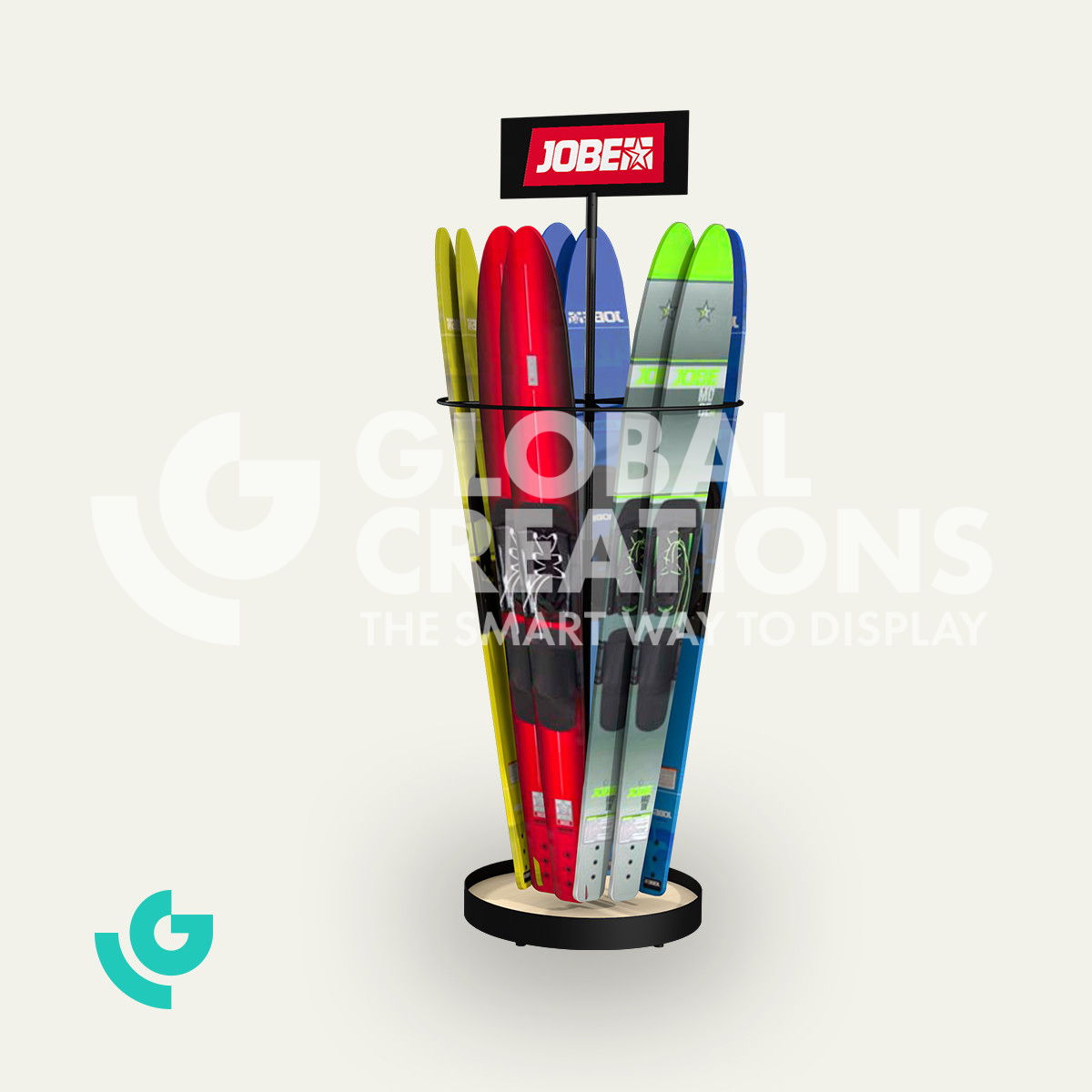 Metal floor displays - sports (0045)