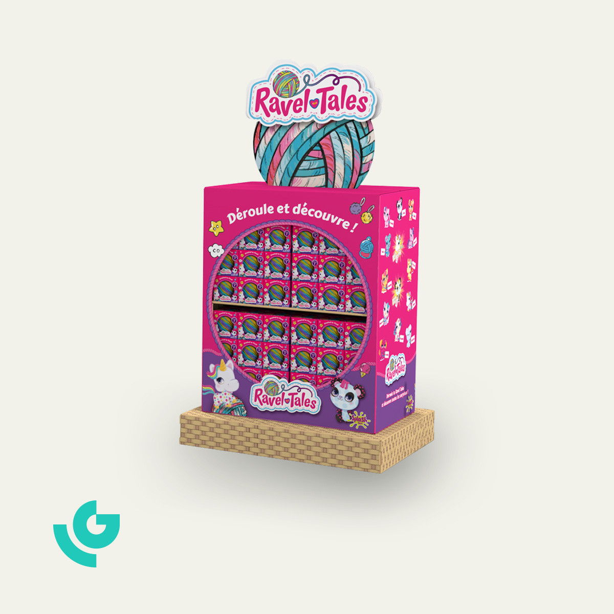Displays de sol en carton - jouets (0320)