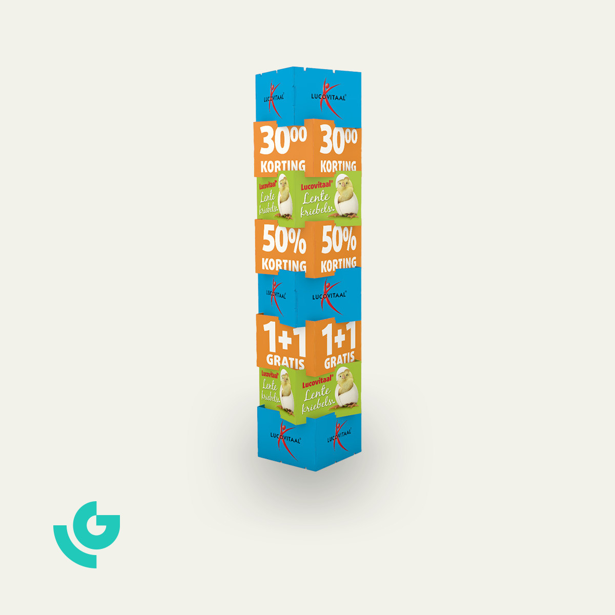 Displays de sol en carton - PDV (0372)