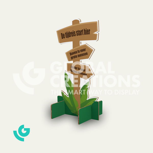 Honingraat karton vloerdisplays - POS (0155)