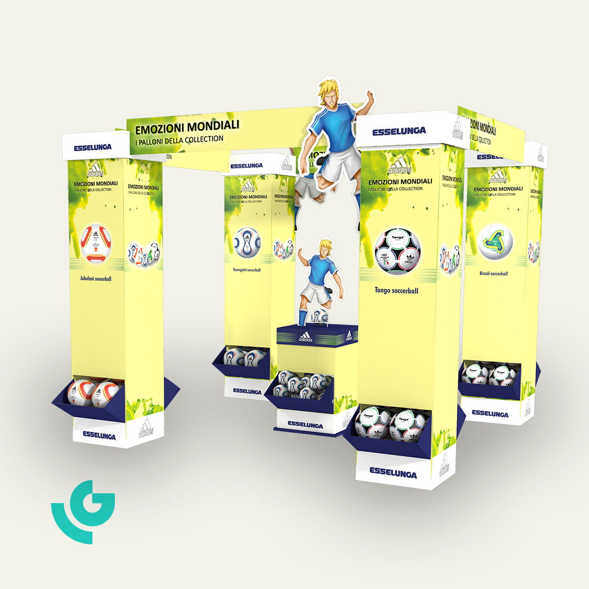 Shop-in-shop en carton - sport (0094)