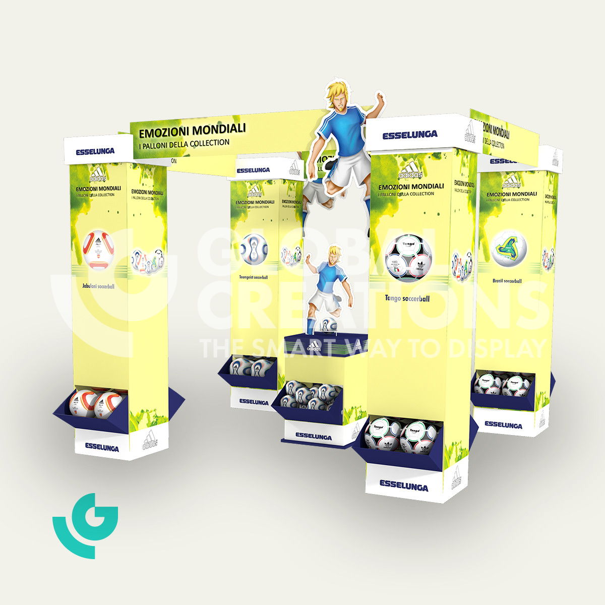 Cardboard shop-in-shop - sports (0094)