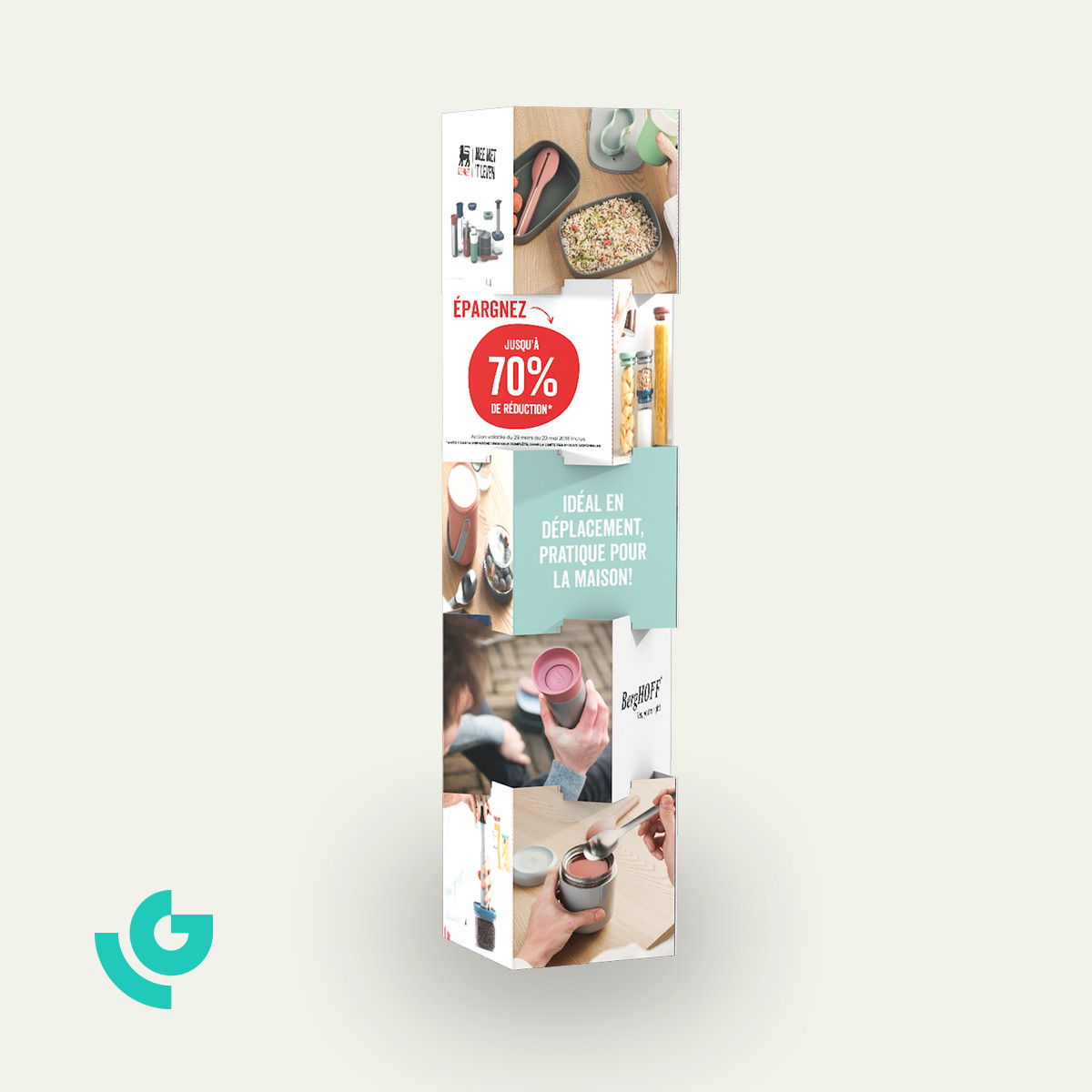 Displays de sol en carton - PDV (0029)