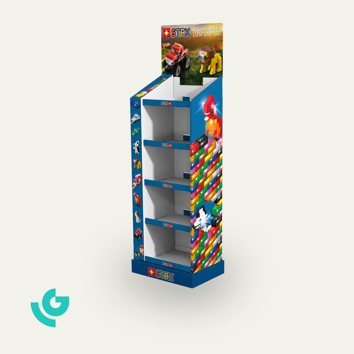 Displays de sol en carton - jouets (0375)