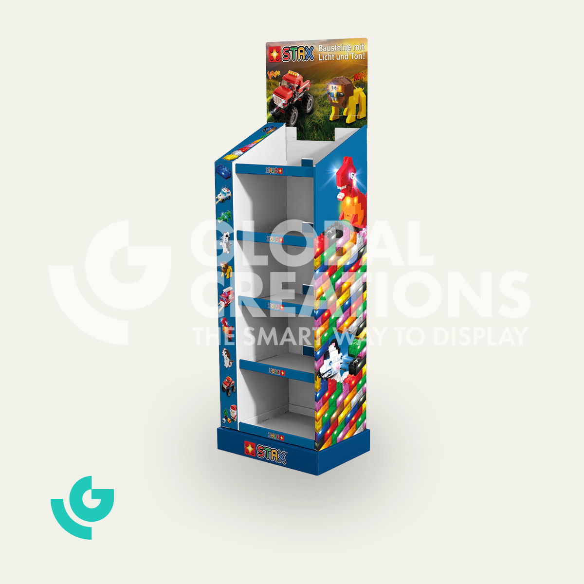 Cardboard floor displays - toys (0375)
