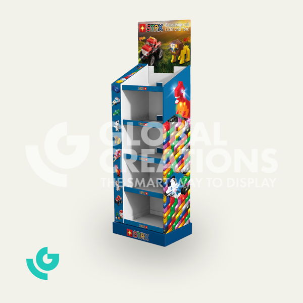 Displays de sol en carton - jouets (0375)