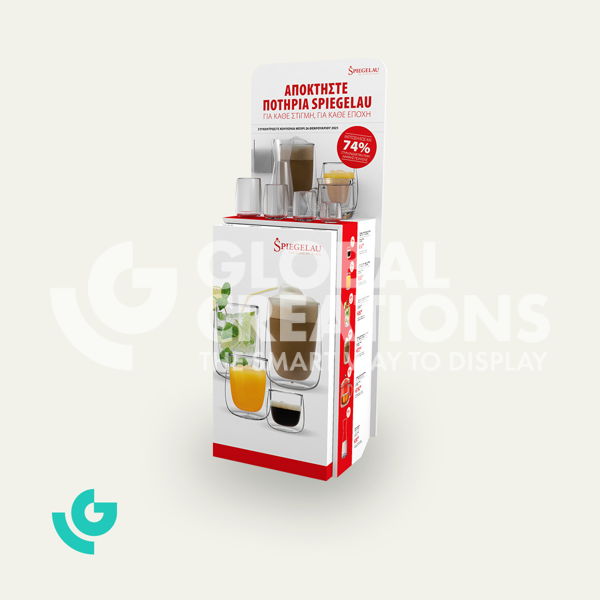 Honeycomb cardboard floor displays - Point of Sale (0365)