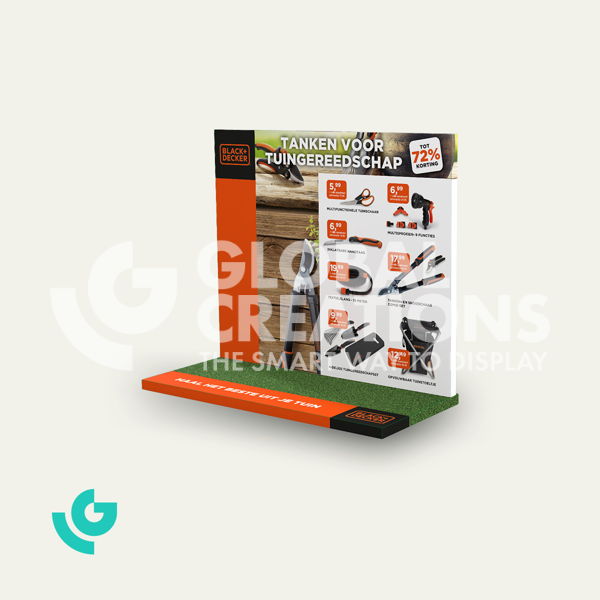 Honeycomb cardboard counter displays - garden (0151)