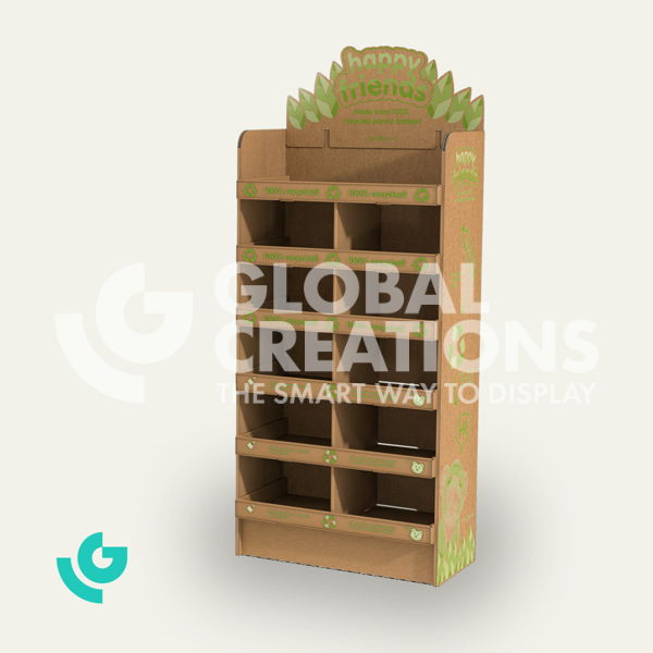 Honeycomb cardboard floor displays - toys (0309)