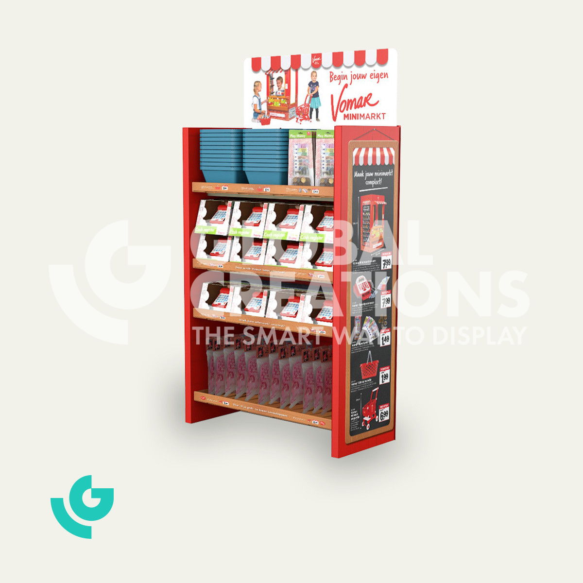 Cardboard floor displays - toys (0424)