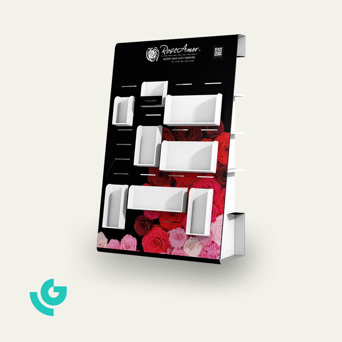 Display de sol en carton alvéolaire - intérieur (0323)