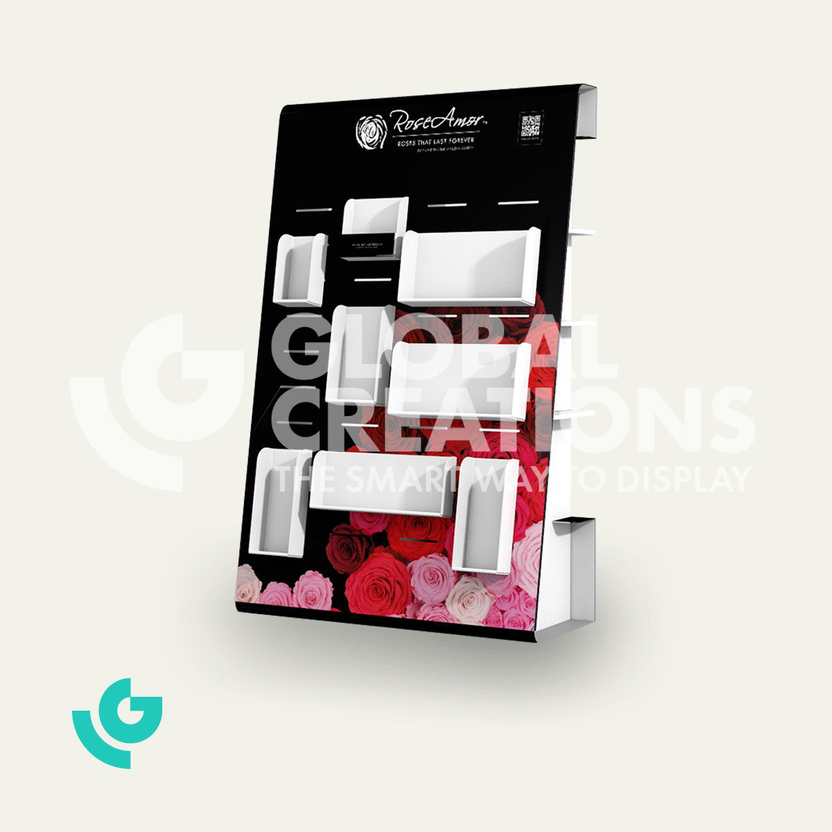 Honeycomb cardboard floor displays - interior (0323)
