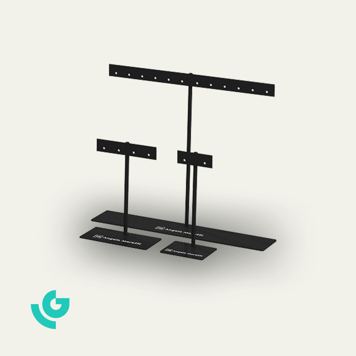 Displays de comptoir en métal - bijoux (0139)
