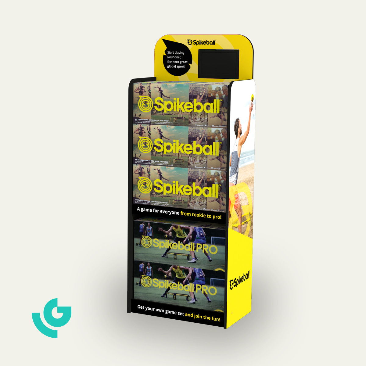 Display de sol en carton alvéolaire - jouets (0362)