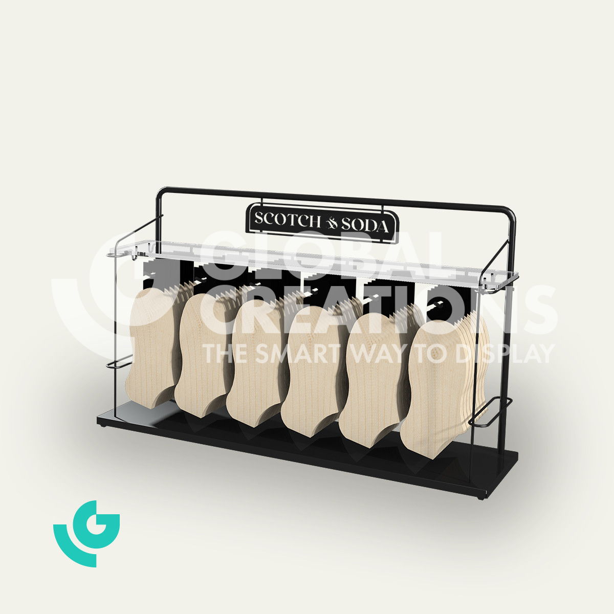 Metal counter displays - clothing (0337)