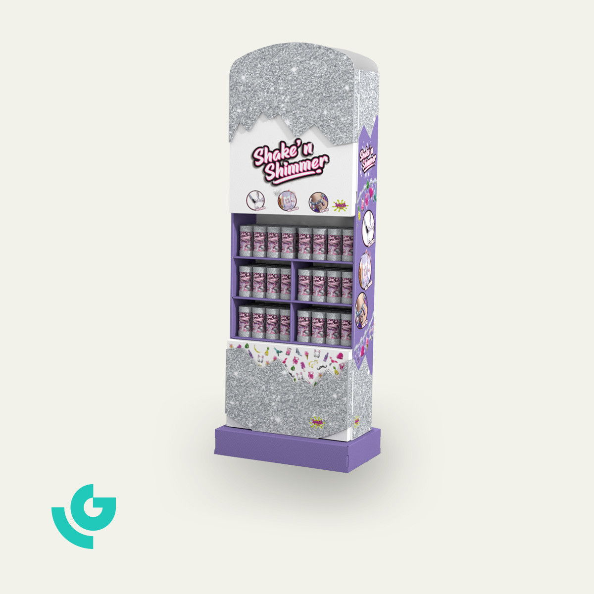 Displays de sol en carton - jouets (0349)