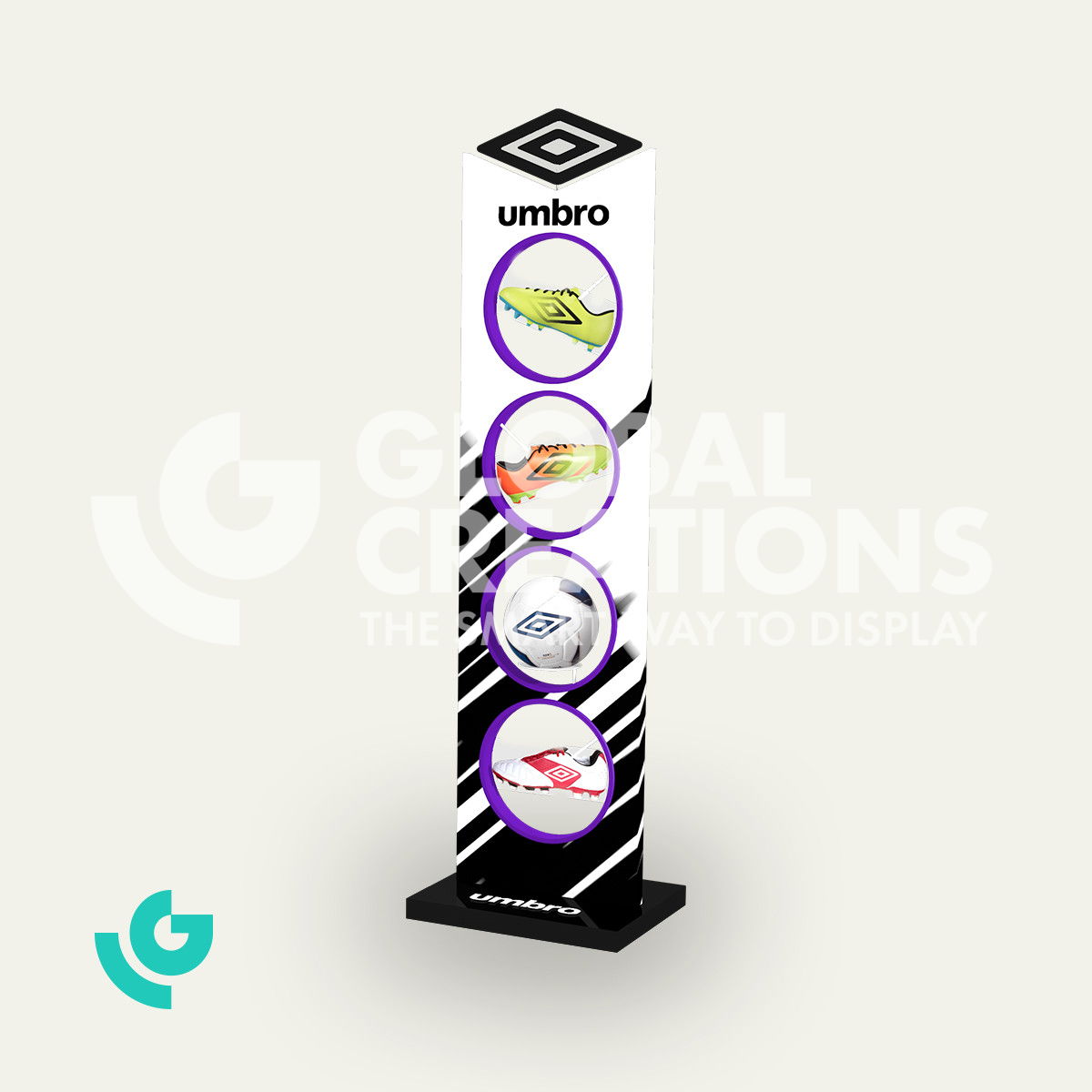 Wooden floor displays - sports (0092)