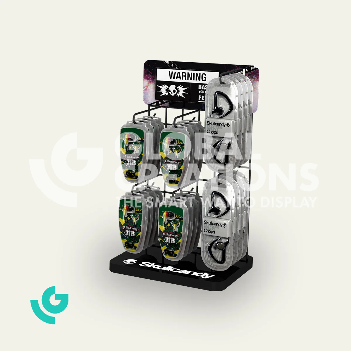 Metal counter displays - sound (0108)