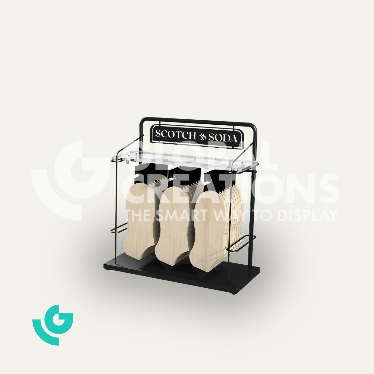 Metal counter displays - clothing (0338)