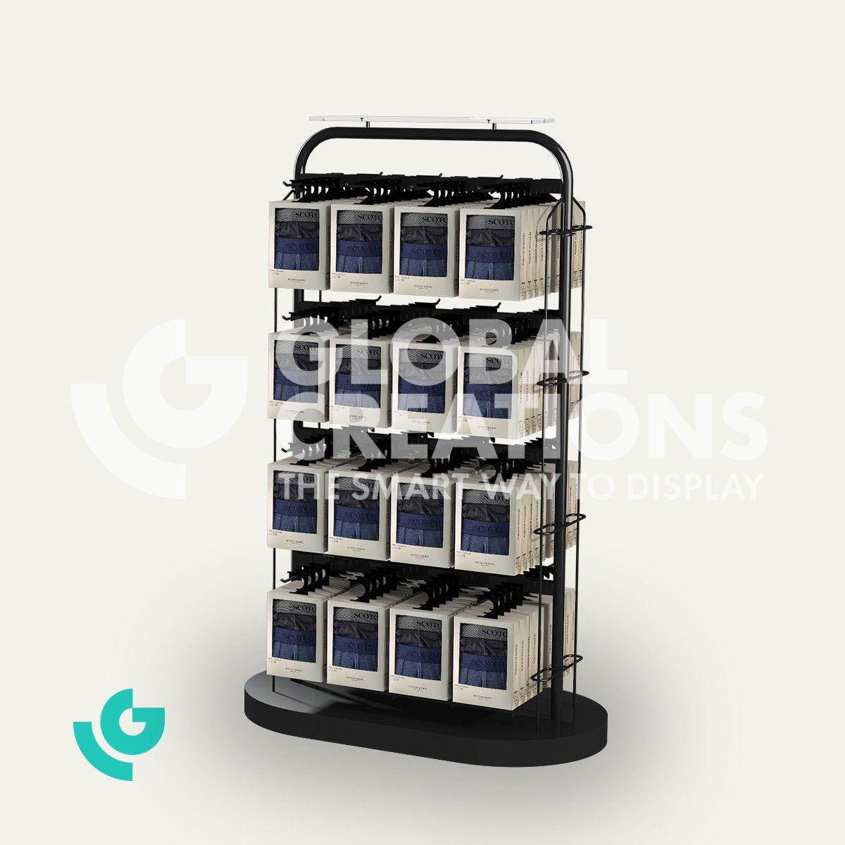 Metal floor displays - clothing (0334)