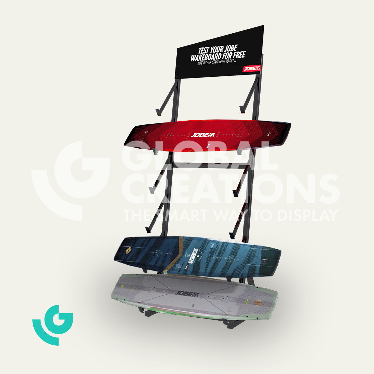 Metal floor displays - sports (0013)