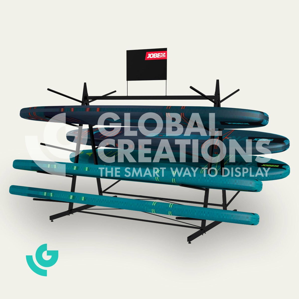 Metal floor displays - sports (0009)