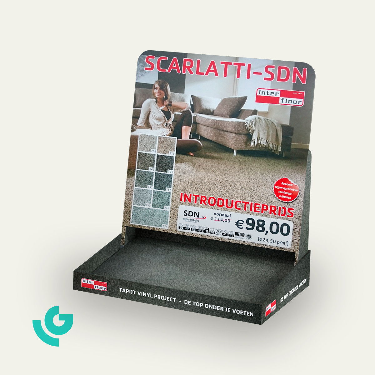 Displays de comptoir en carton - sols (0130)