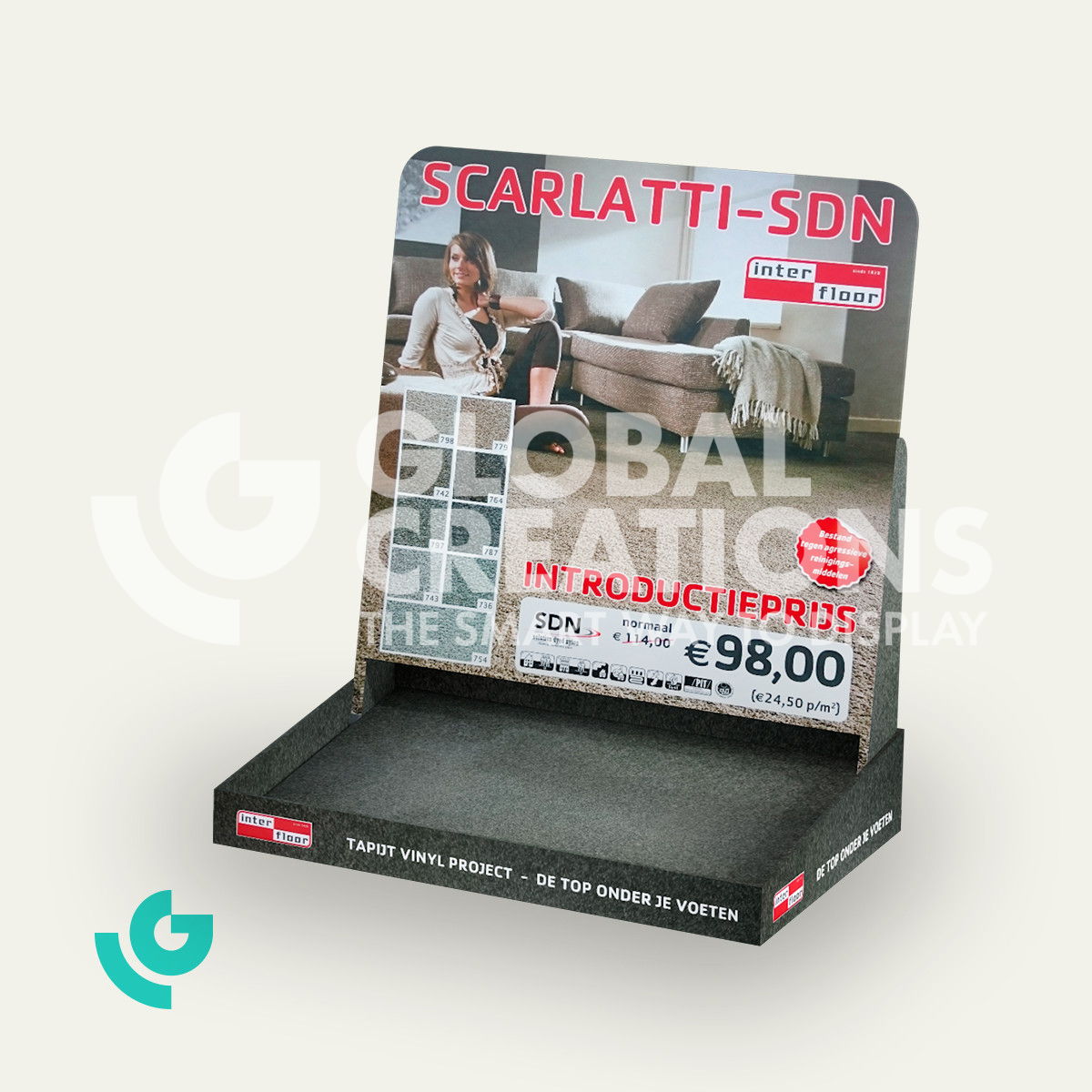 Cardboard counter displays - floors (0130)