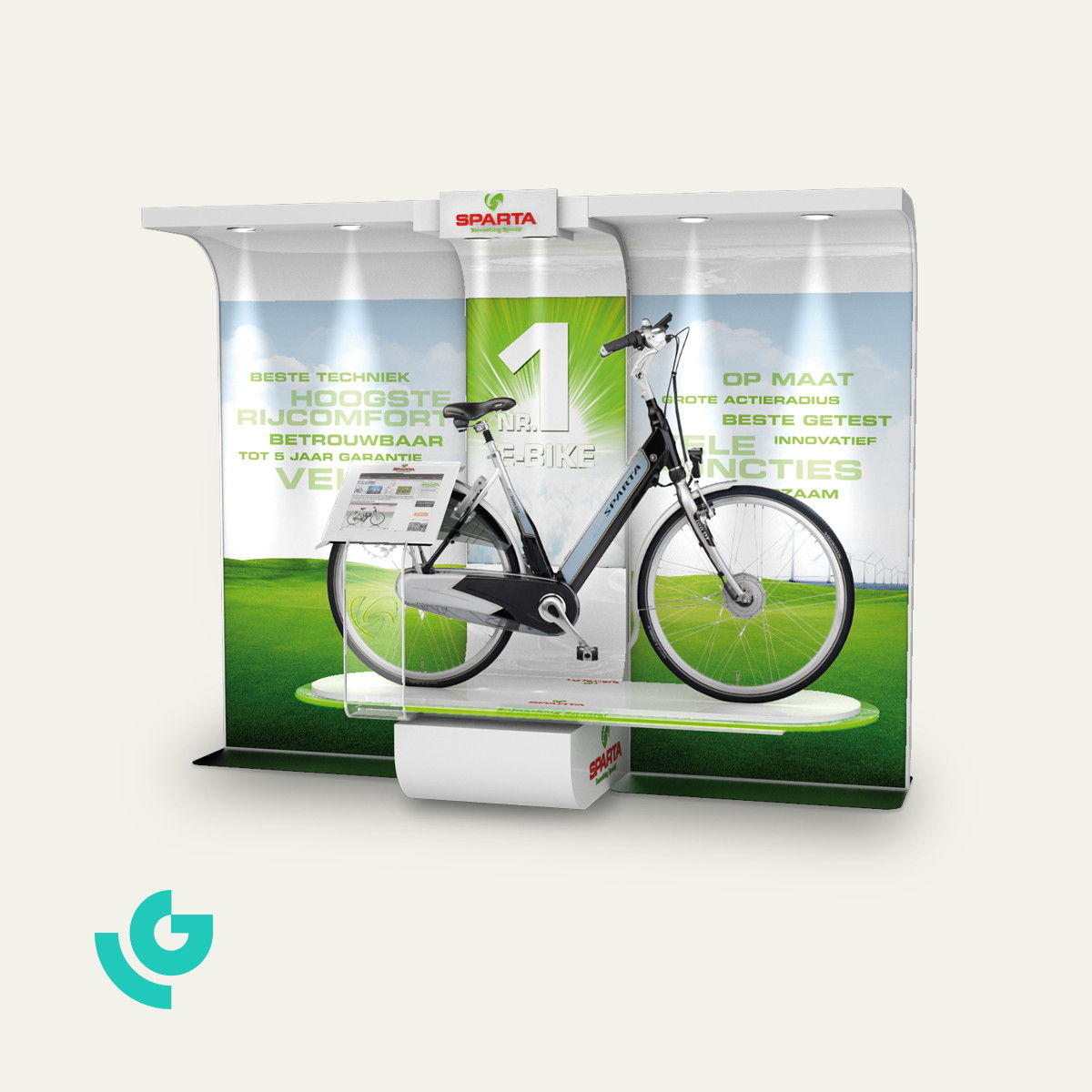 Displays de sol en bois - vélos (0361)