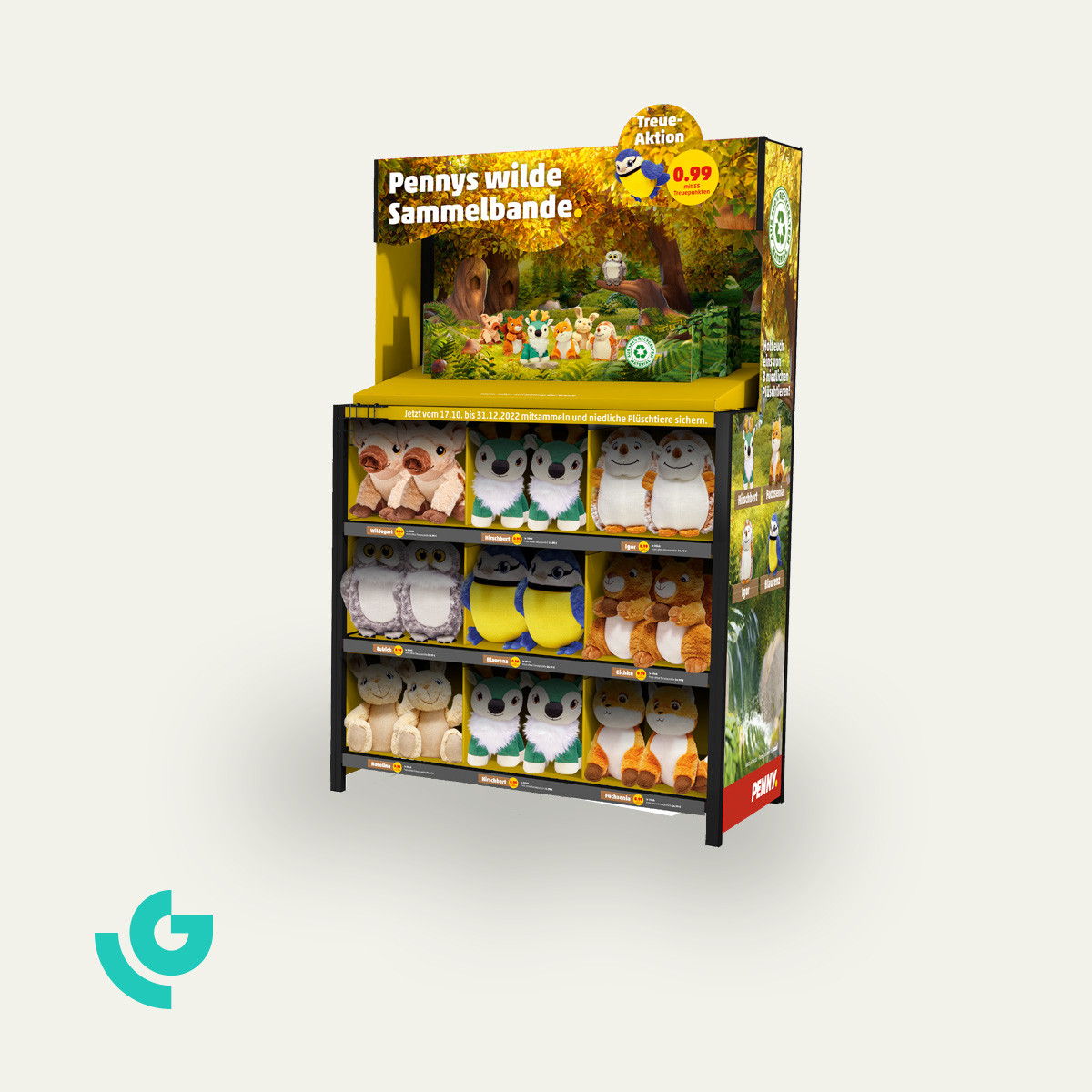 Displays de sol en métal - jouets (0304)