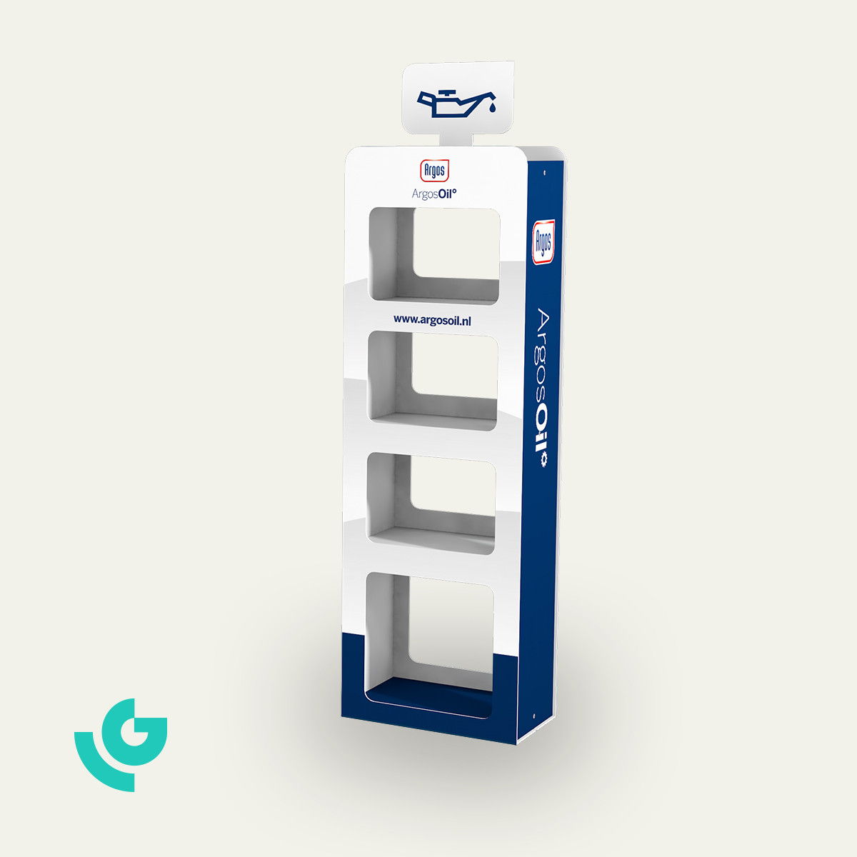 Displays de sol en plastique - lubrifiants (0050)