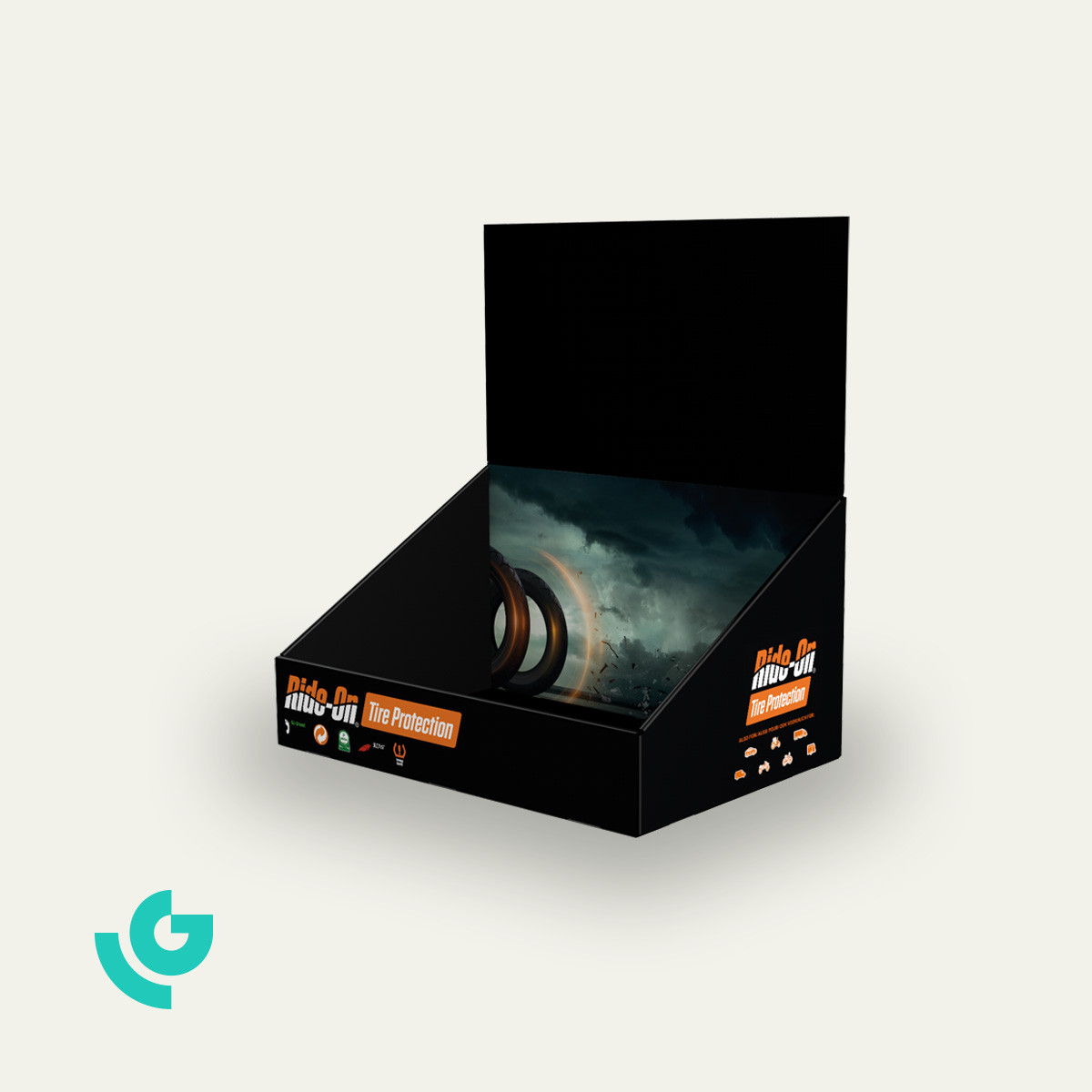 Displays de comptoir en carton - automobile (0321)