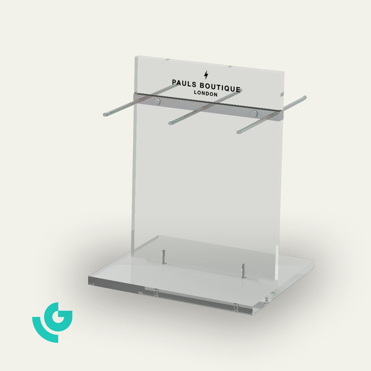 Displays de comptoir en plastique - vêtements (0114)