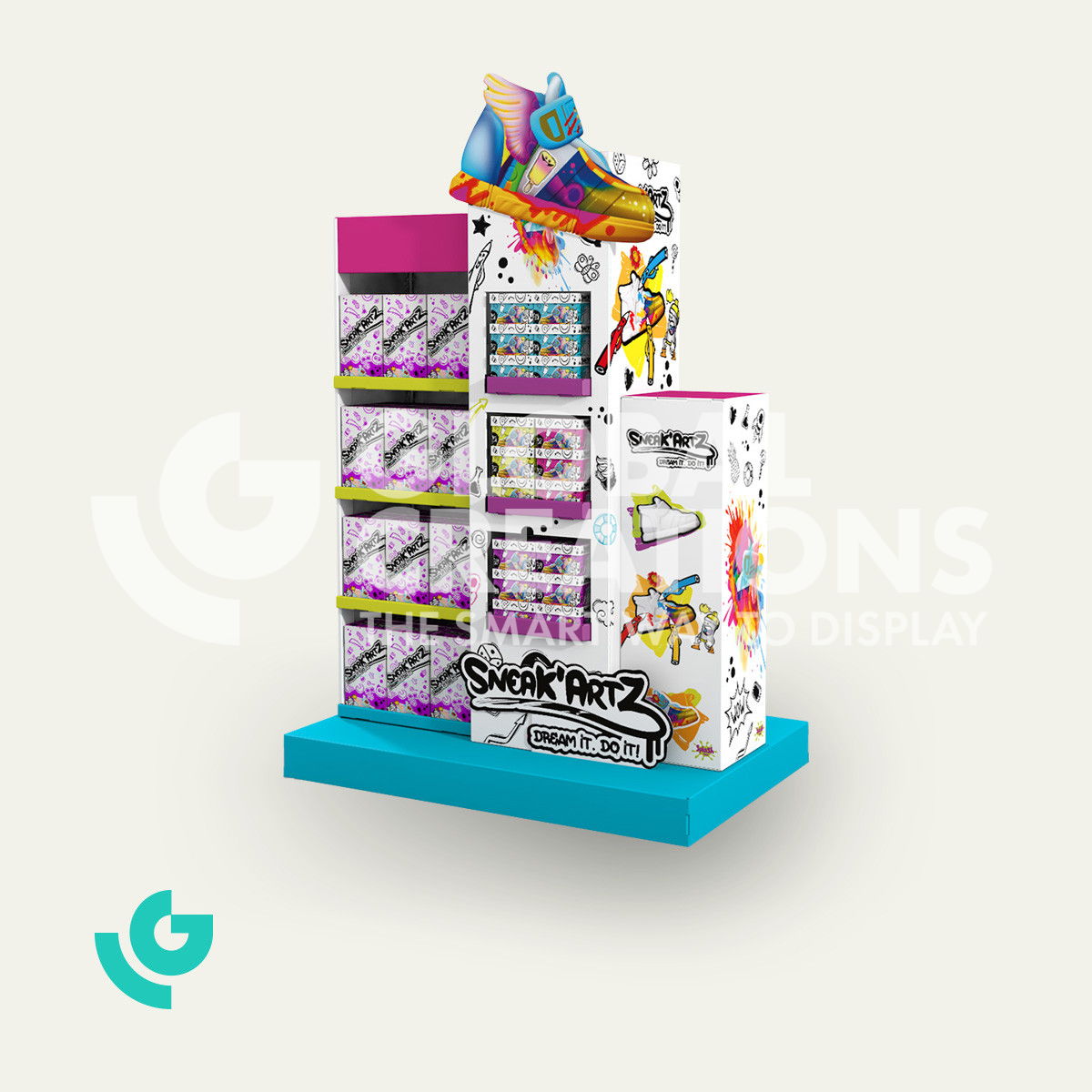 Cardboard floor displays - toys (0359)
