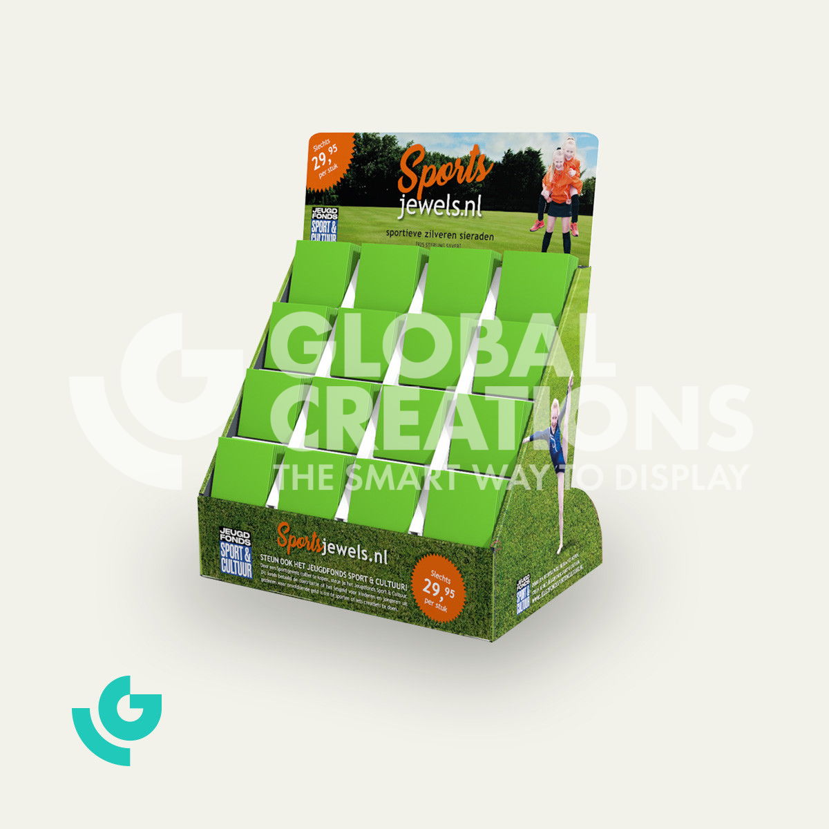 Cardboard counter displays - jewellery (0368)