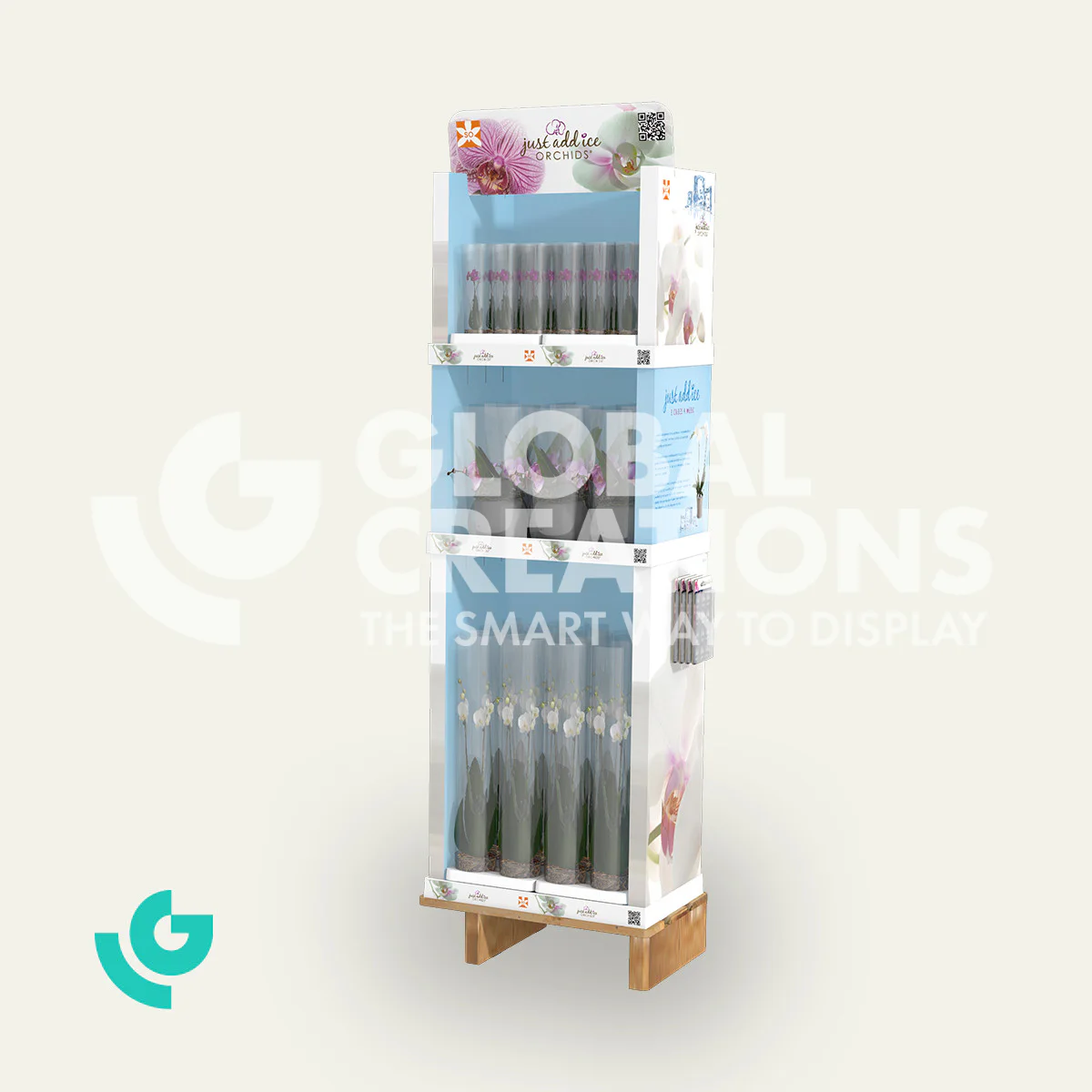 Cardboard floor displays - plants (0120)