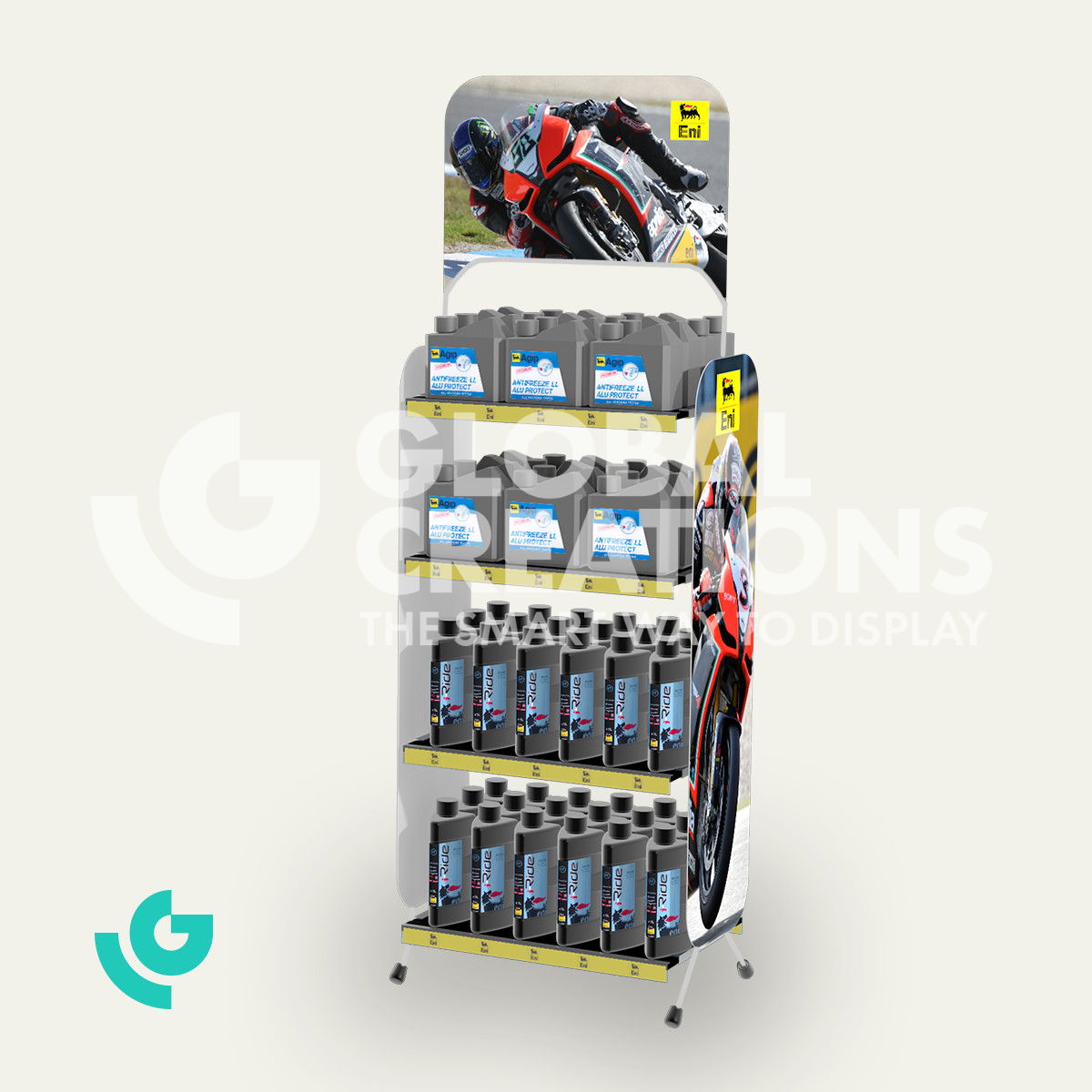 Metal floor displays - lubricants (0061)