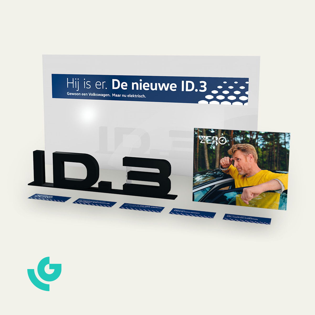 Displays de sol en plastique - PDV (0425)